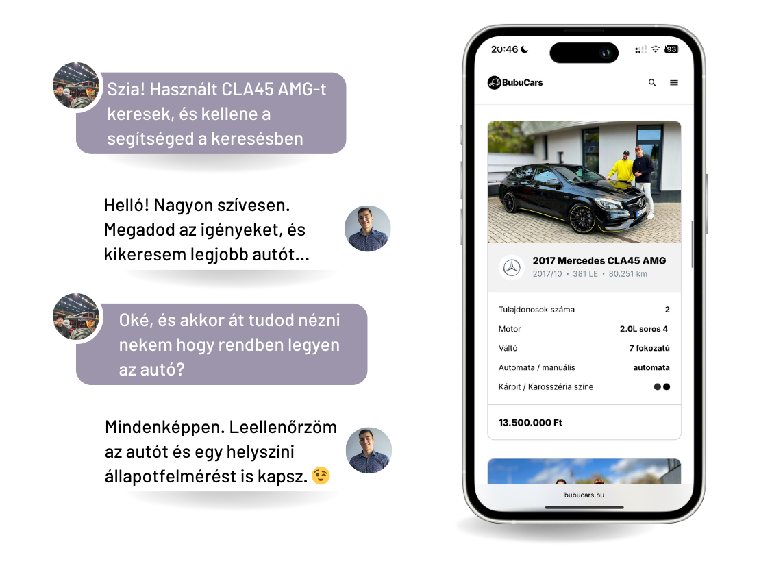 Használt autó keresés és helyszíni átvizsgálás